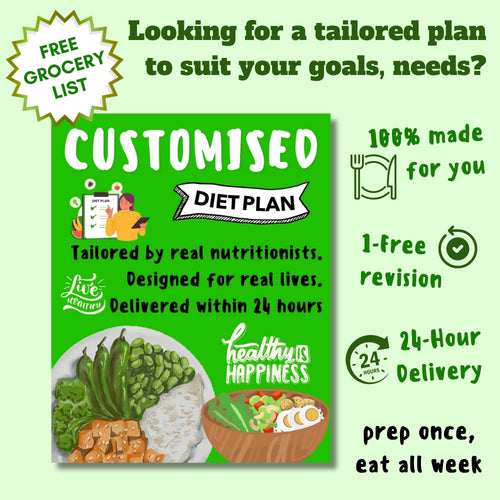 Customised Diet Plan- 50% OFF
