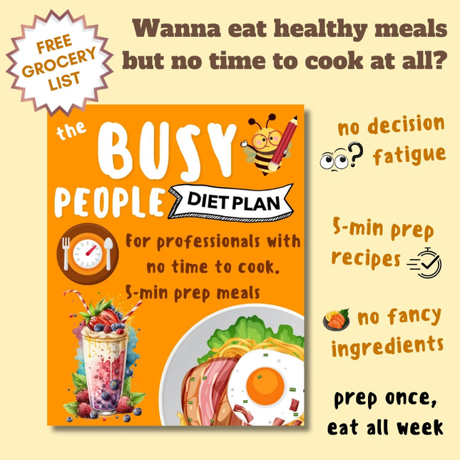 The Busy People- Weekly Diet Plan